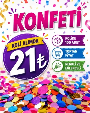 Konfeti Çeşitleri ve Fiyatları